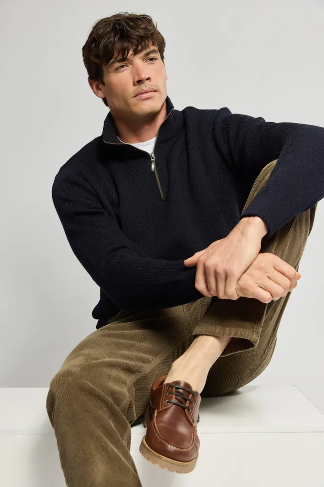 pull-camionneur-homme-armor-lux-ch-teaulin-100-laine-zipp image 1