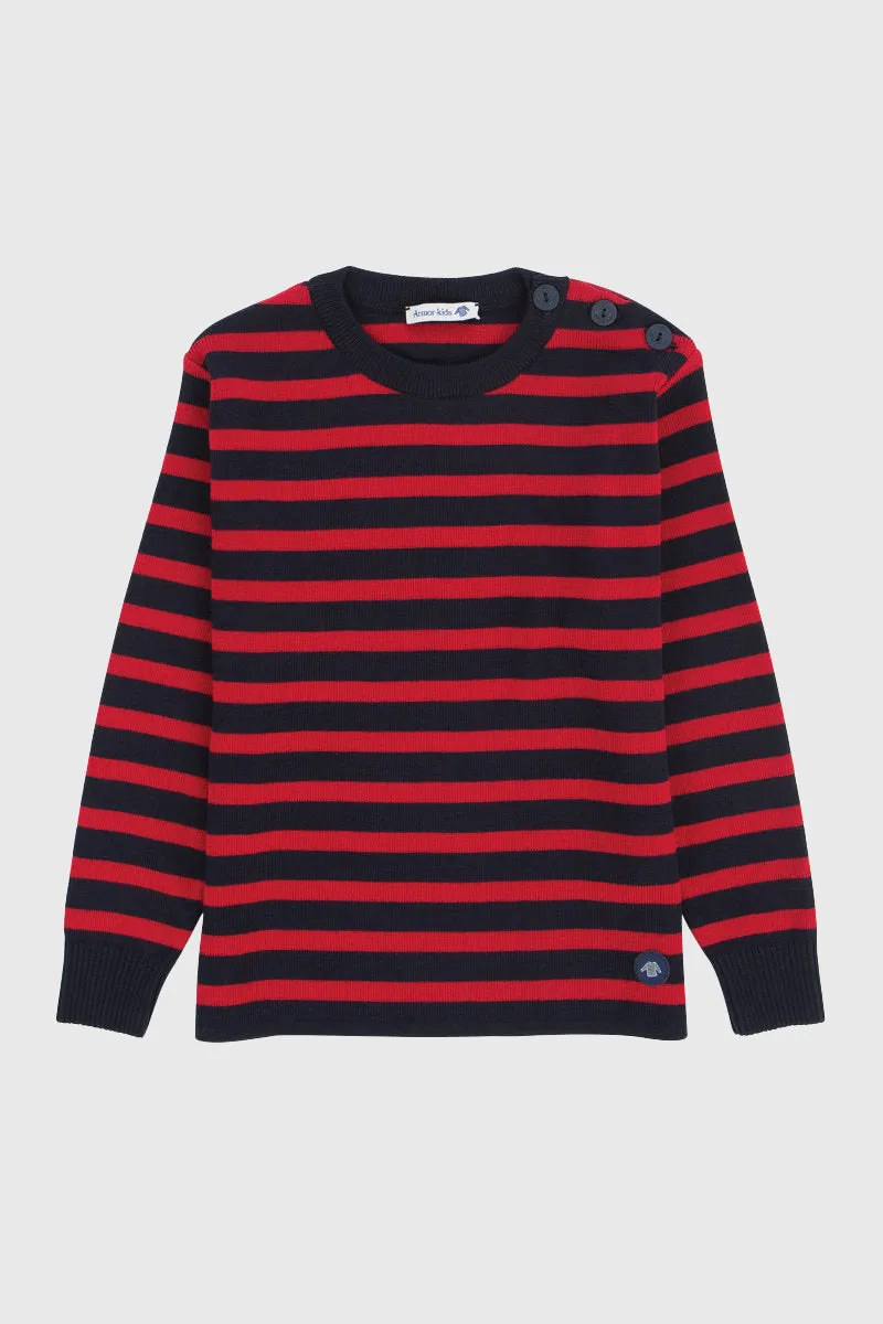 armor-lux-briac-kids-pull-marin-enfant-100-laine image 1