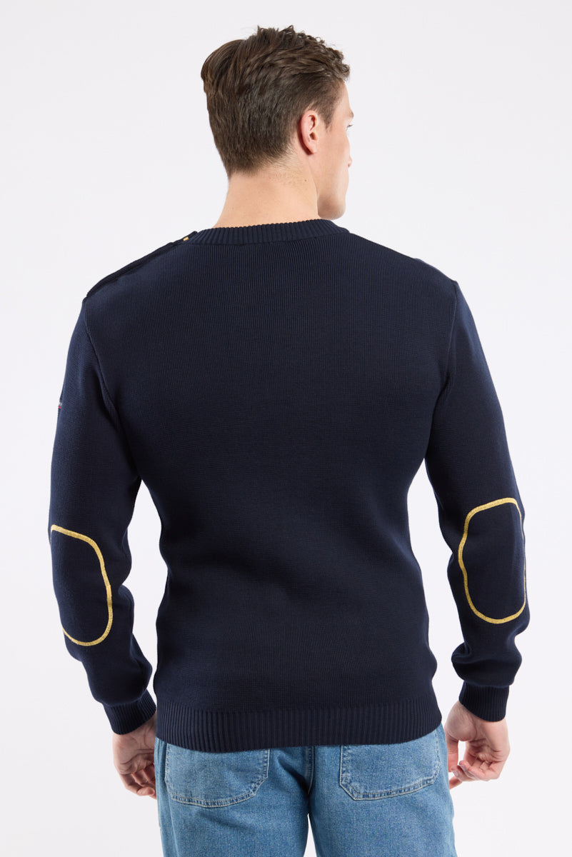 armor-lux-pull-marin-homme-coton-coudi-res-contrast-es image 4