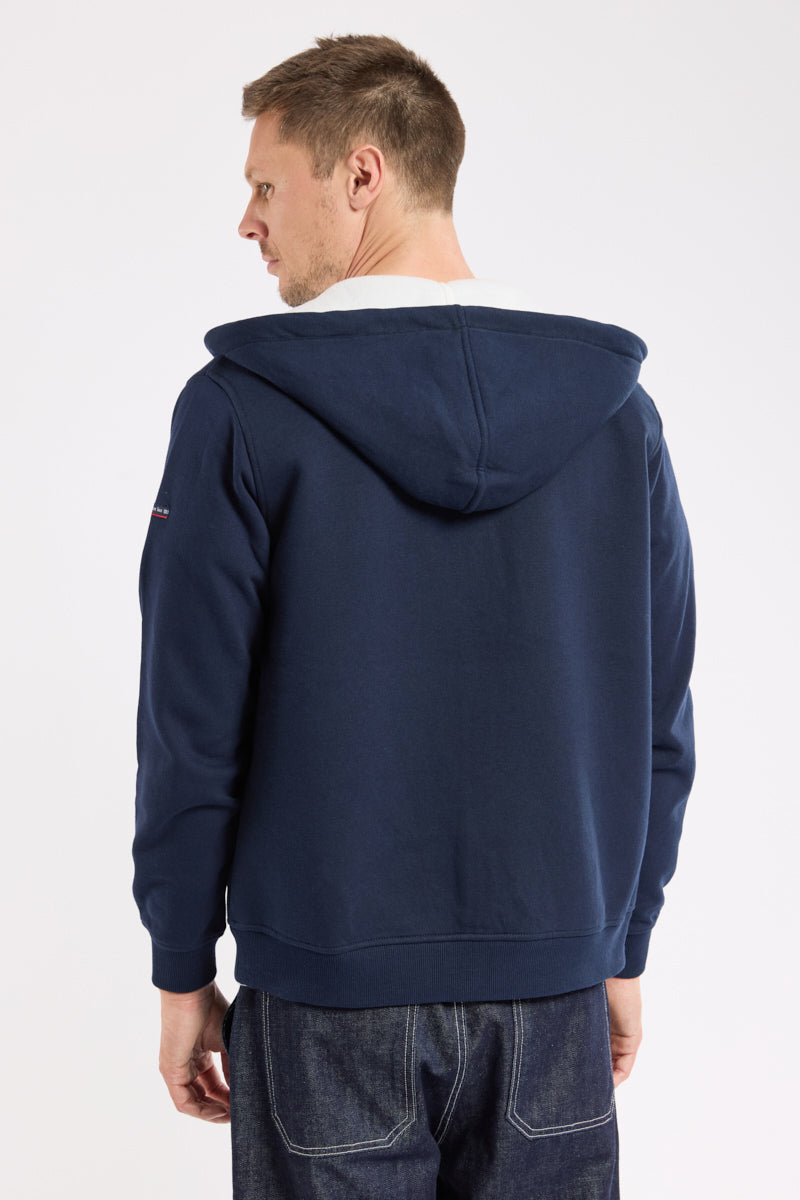 armor-lux-sweat-capuche-zipp-homme-coton image 5