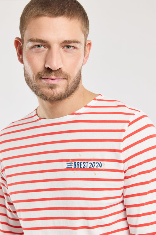 armor-lux-marini-re-ray-e-brod-e-homme-coton-l-ger image 5