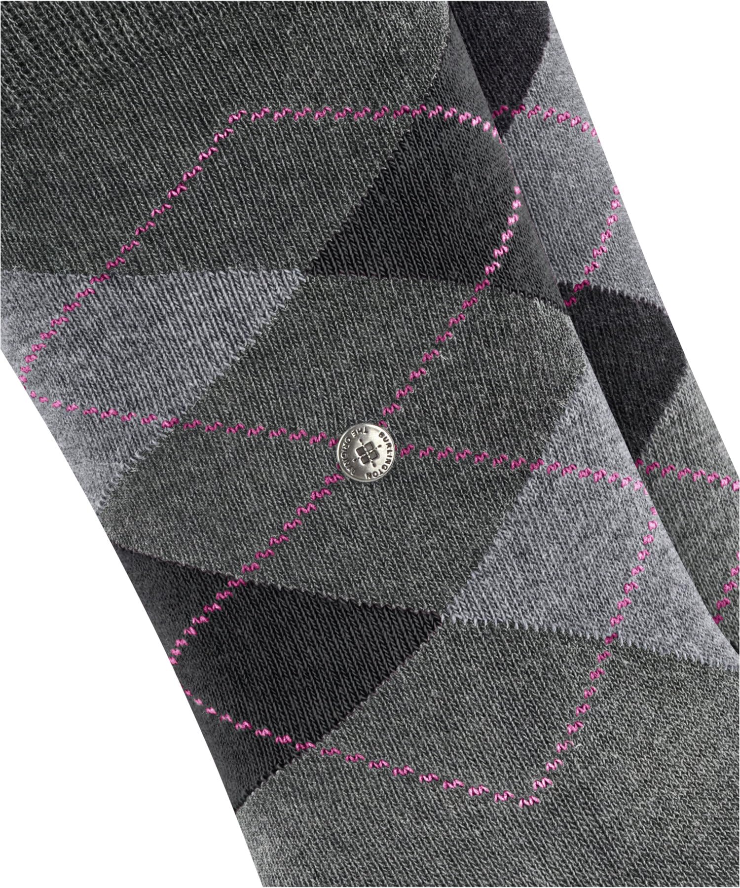 burlington-everyday-argyle-chaussettes-femme-coton-gris-x2-paires-36-41 image 5