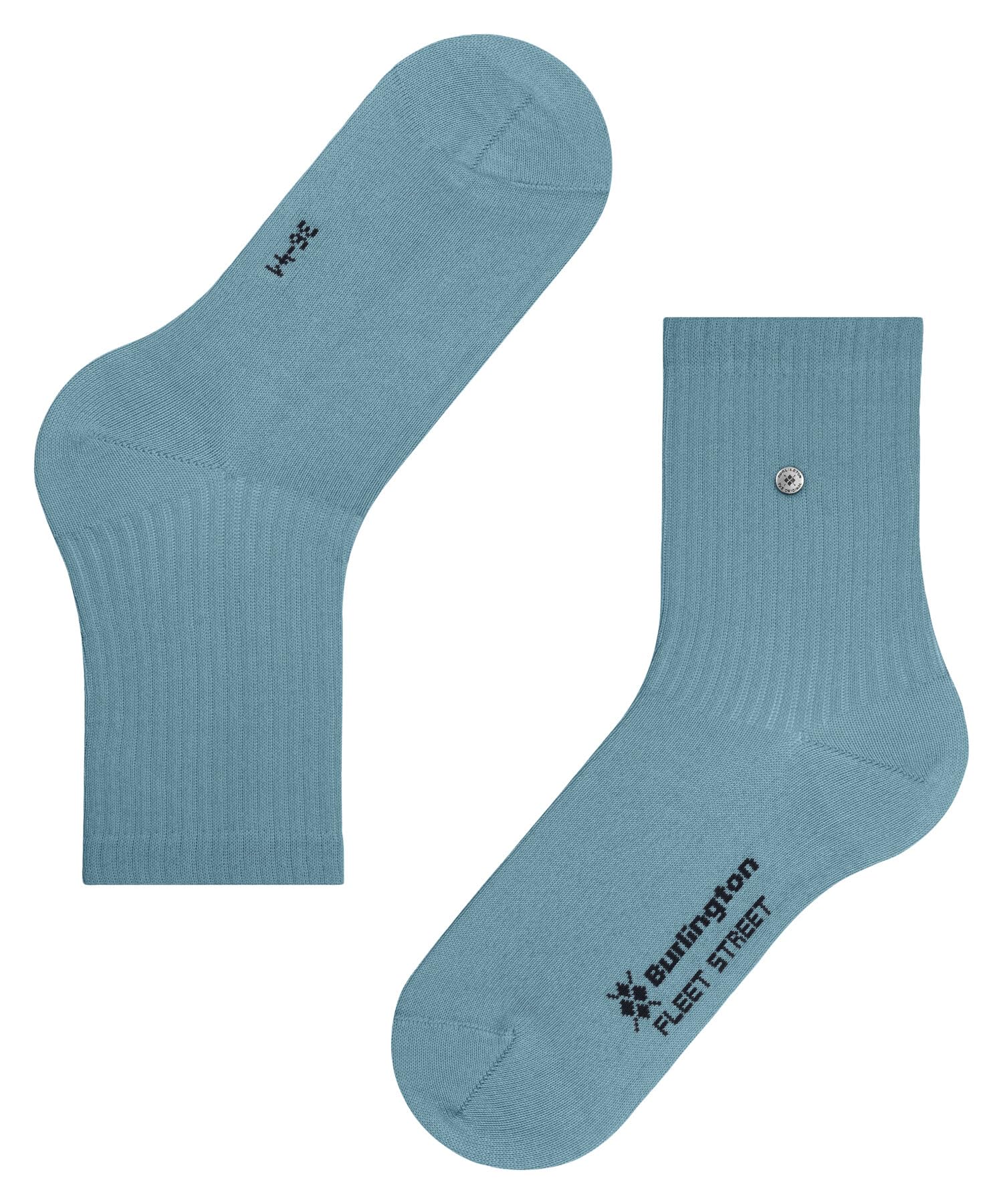 burlington-fleet-street-chaussettes-femme-coton-unies-bleu-key-largo-6852-36-41 image 7