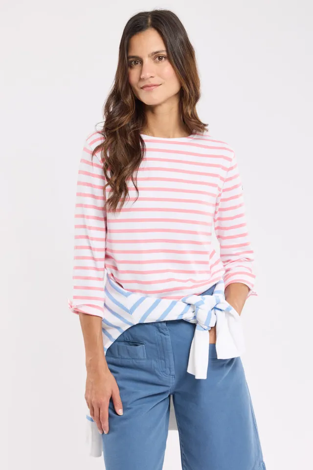 armor-lux-marini-re-femme-manches-3-4-coton-rustique-3 image 1