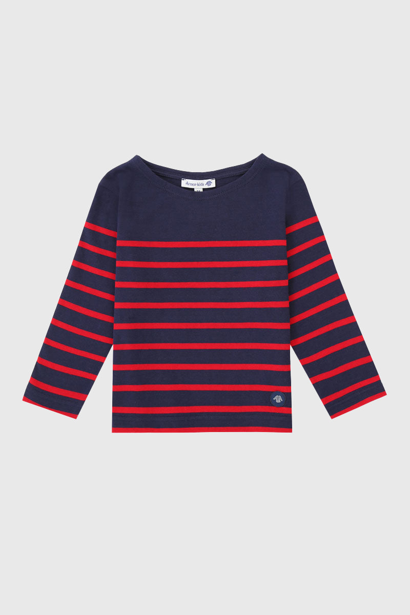 armor-lux-marini-re-kids-coton-l-ger-manches-longues image 1