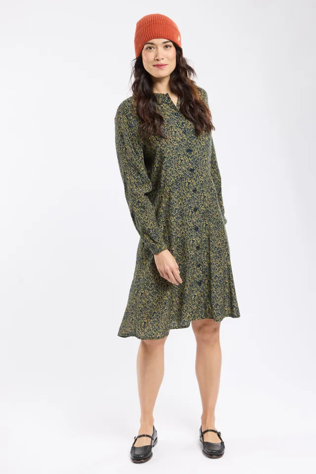 armor-lux-robe-chemise-imprim-e-feuillage-cupro-femme image 1