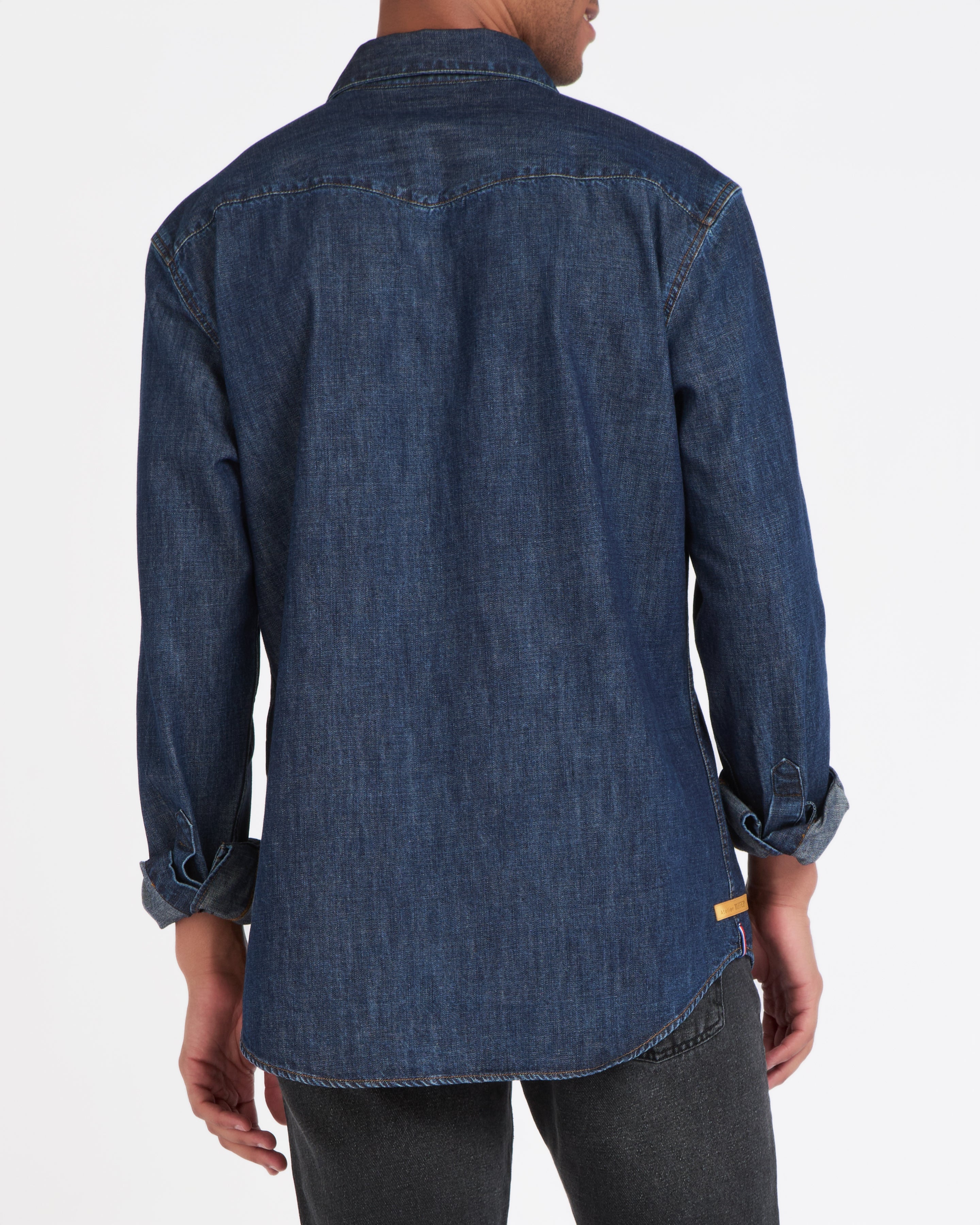 atelier-tuffery-c-vennes-chemise-homme-en-jean-brut-western image 5