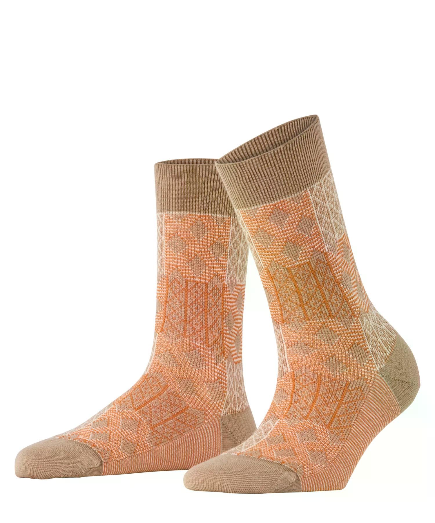 burlington-mosaic-chaussettes-femme-laine-respirante-patchwork-argyle image 6