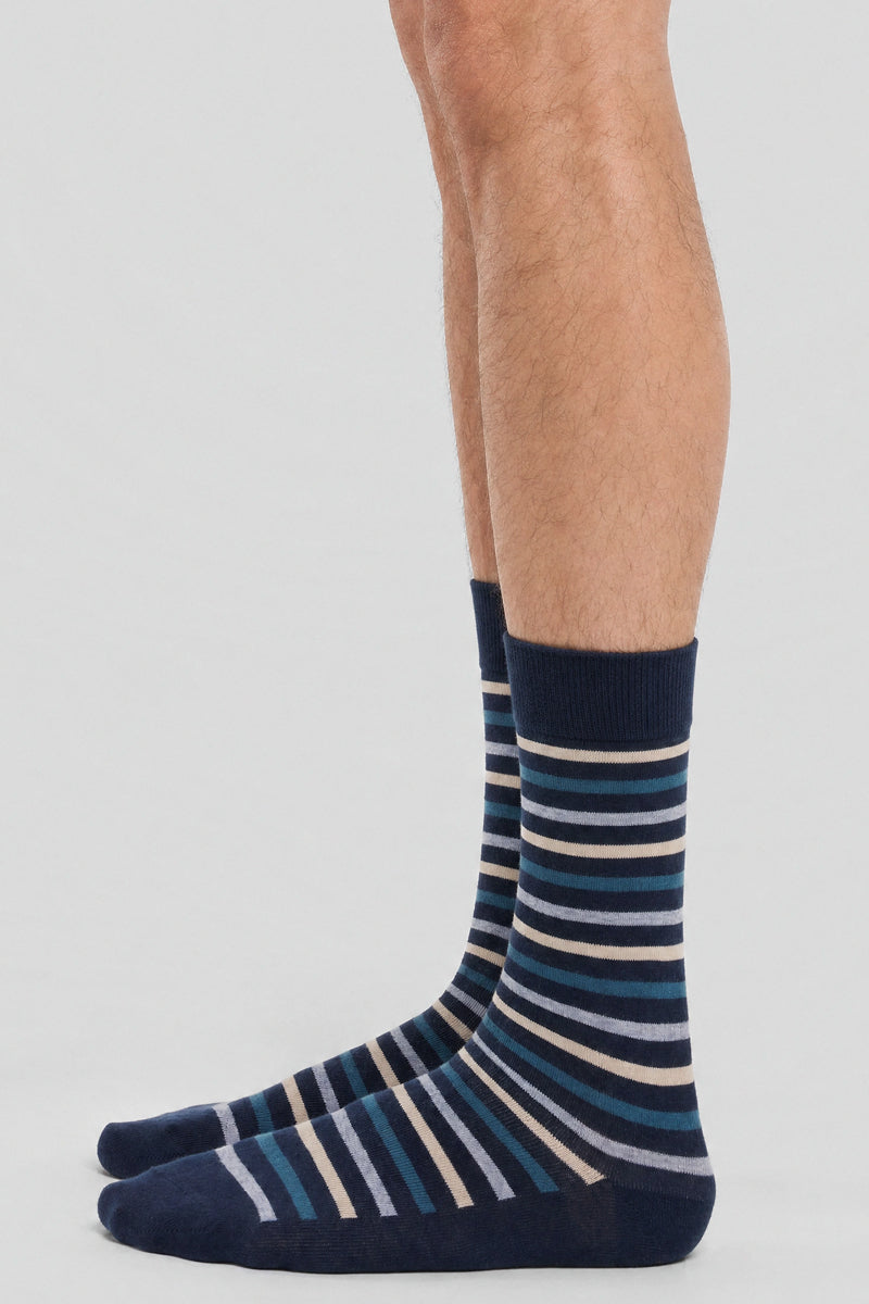 armor-lux-x-maison-broussaud-chaussettes-homme-rayures-tricolores image 2