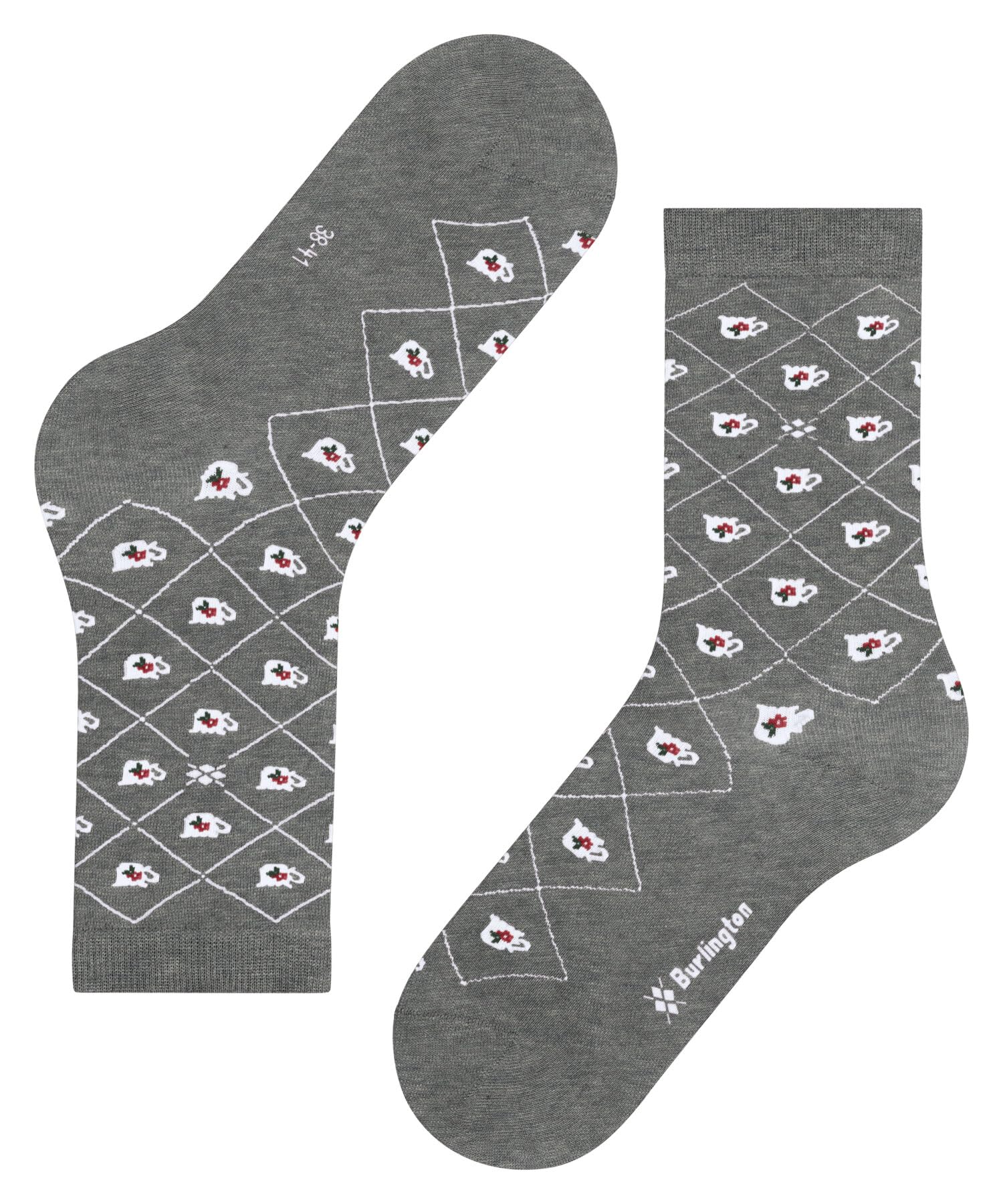 burlington-teatime-chaussettes-femme-coton-respirant-motif-tasse-th-argyle image 5