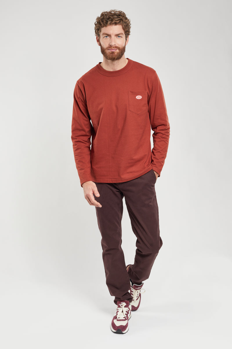 armor-lux-h-ritage-t-shirt-manches-longues-homme-coton-poche image 3