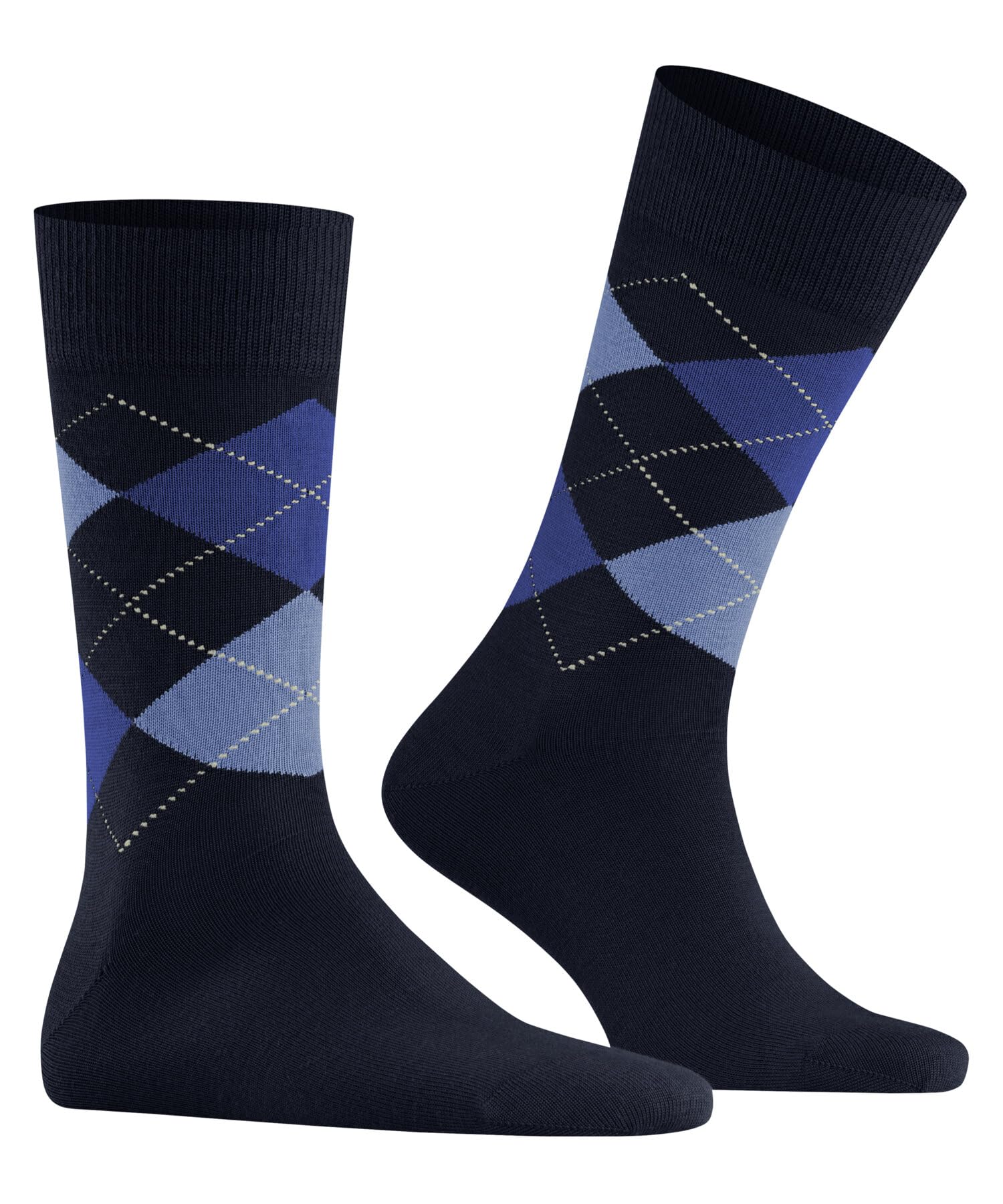burlington-edinburgh-m-chaussettes-homme-laine-fantaisie-bleu-marine-6120-46-50 image 3