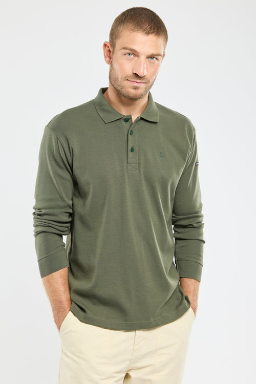 armor-lux-polo-homme-ancre-brod-e-manches-longues-coton image 2