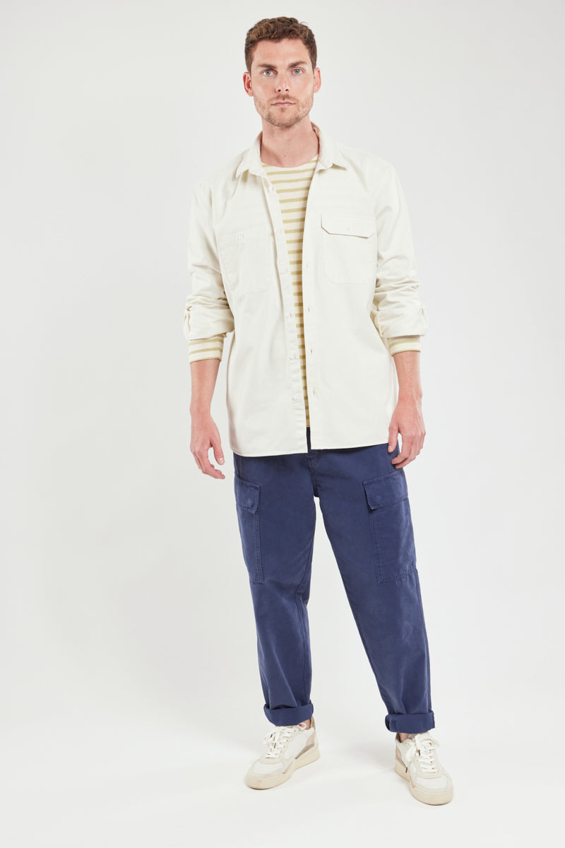 armor-lux-surchemise-homme-unie-coton-coupe-confort image 5