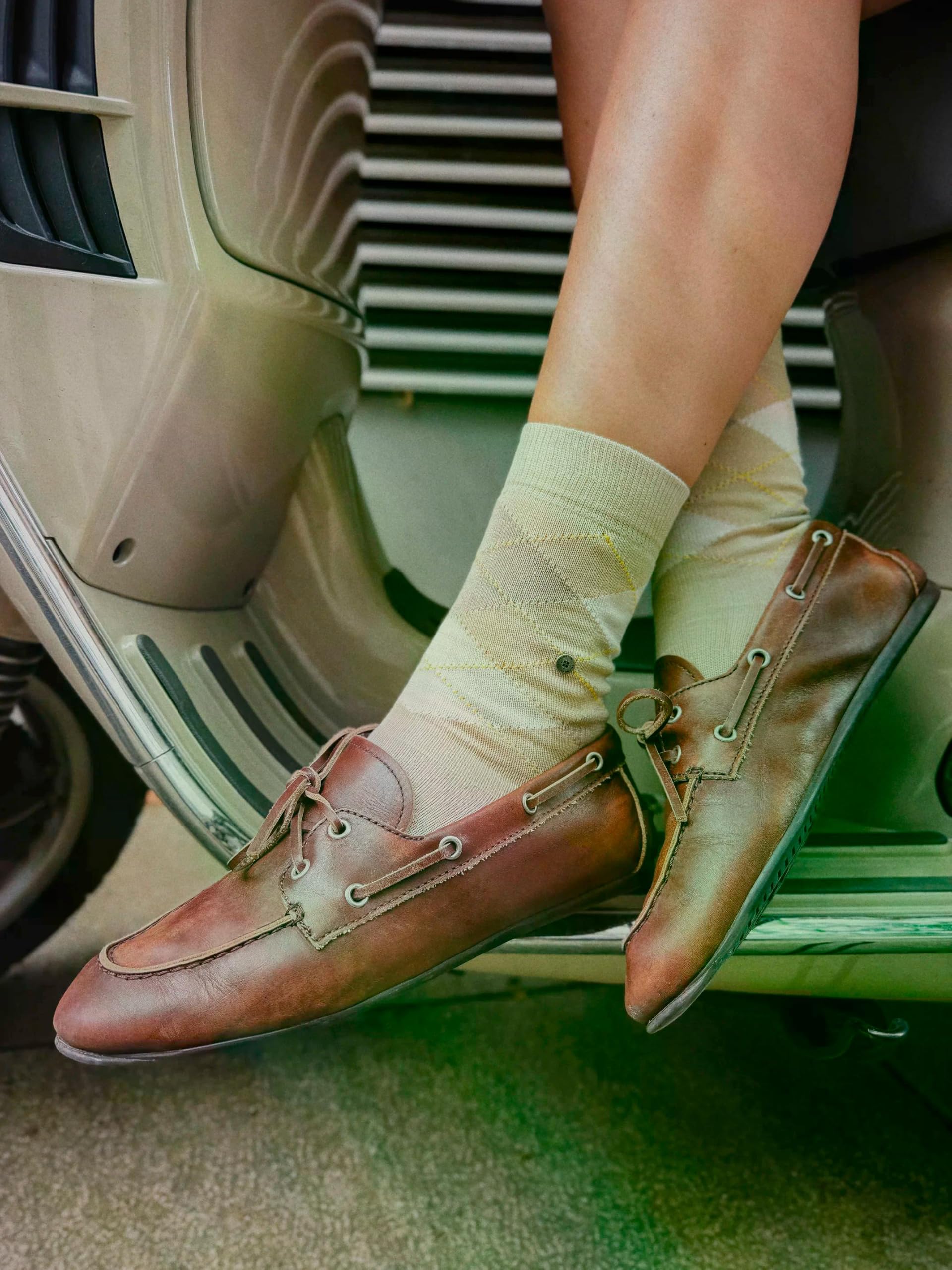 burlington-covent-garden-chaussettes-femme-vert-salvia-7472-36-41 image 6