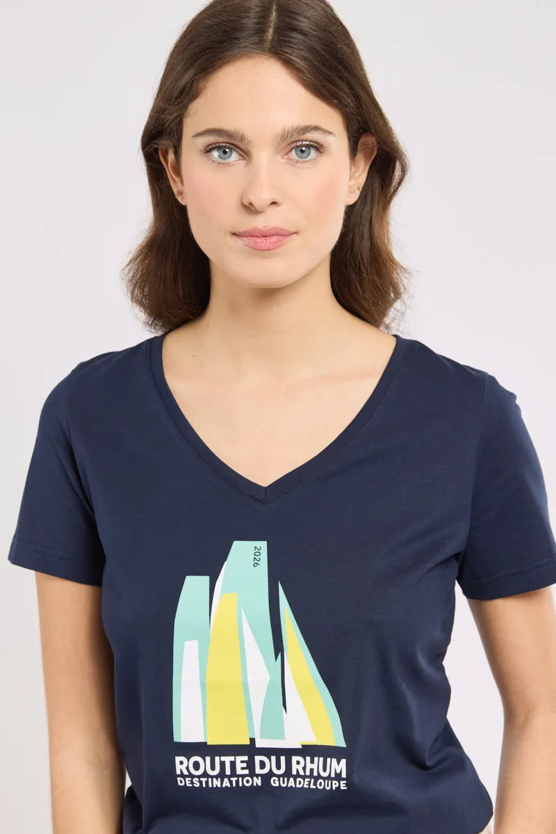armor-lux-t-shirt-femme-route-du-rhum-destination-guadeloupe-coton image 1