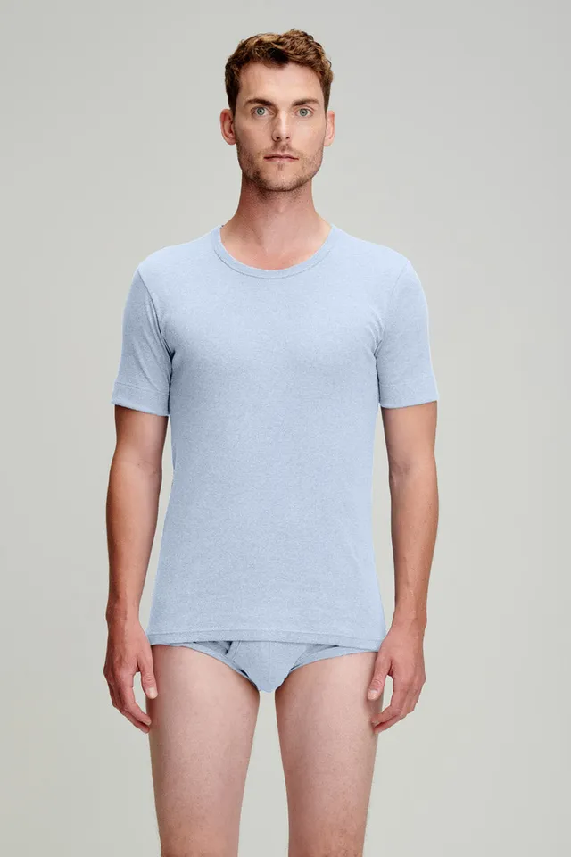 armor-lux-t-shirt-col-rond-homme-coton-bio-pais-2 image 1