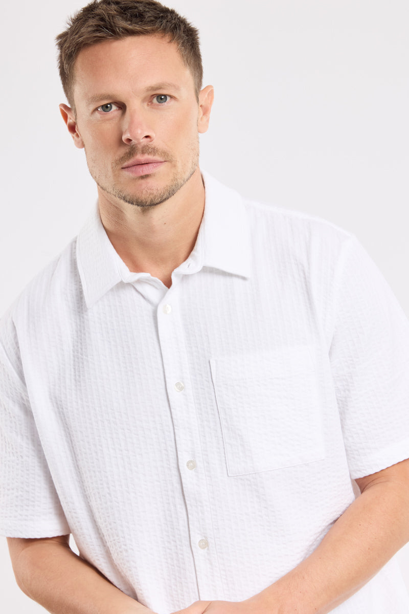 armor-lux-chemise-manches-courtes-homme-maille-gaufr-e-coton image 5