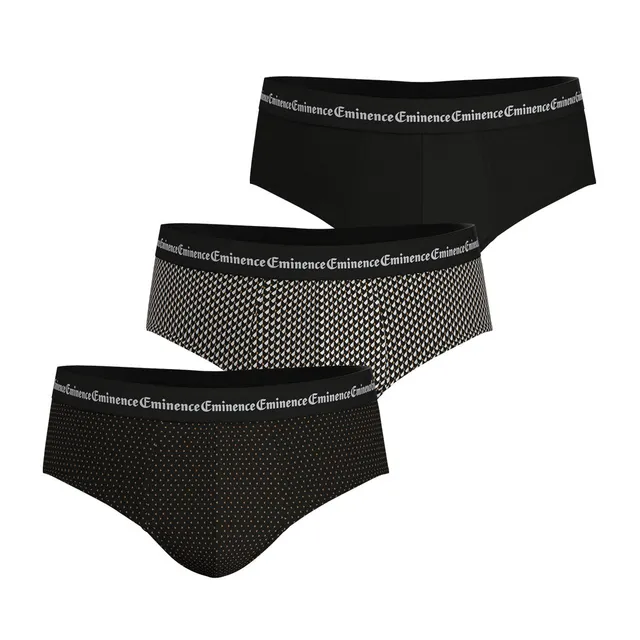 eminence-lot-de-3-slips-homme-business-print-imprim image 1