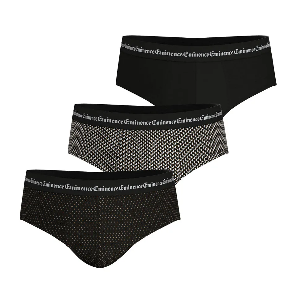 eminence-lot-de-3-slips-homme-business-print-imprim image 1