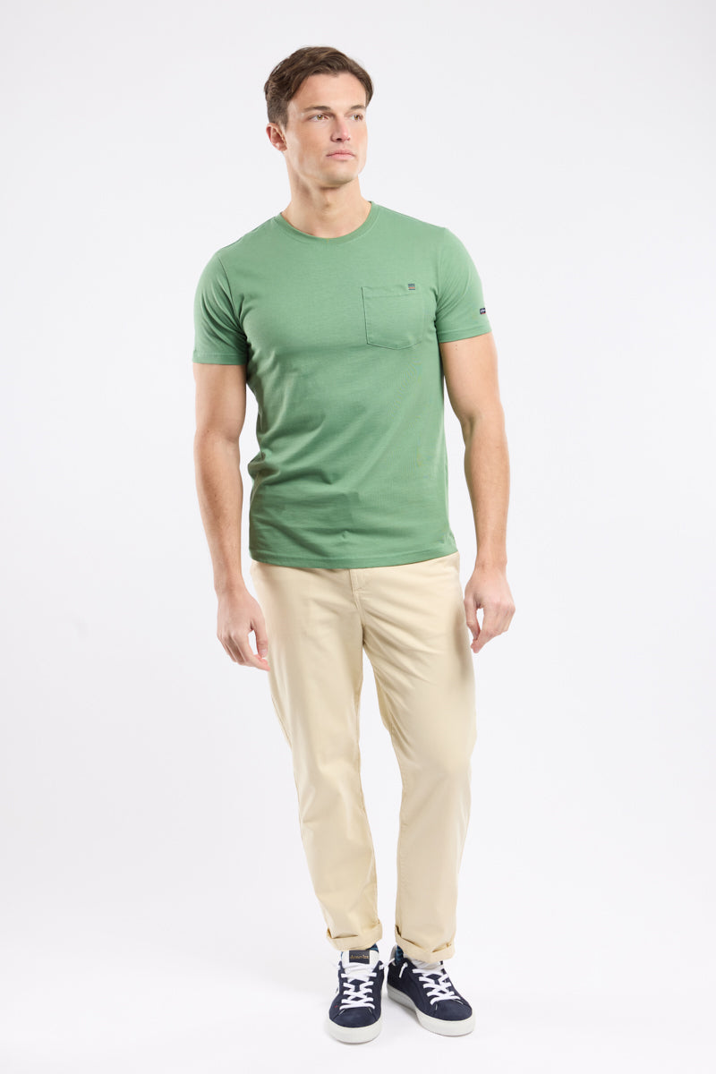 armor-lux-t-shirt-homme-poche-coton-l-ger-coupe-droite image 3
