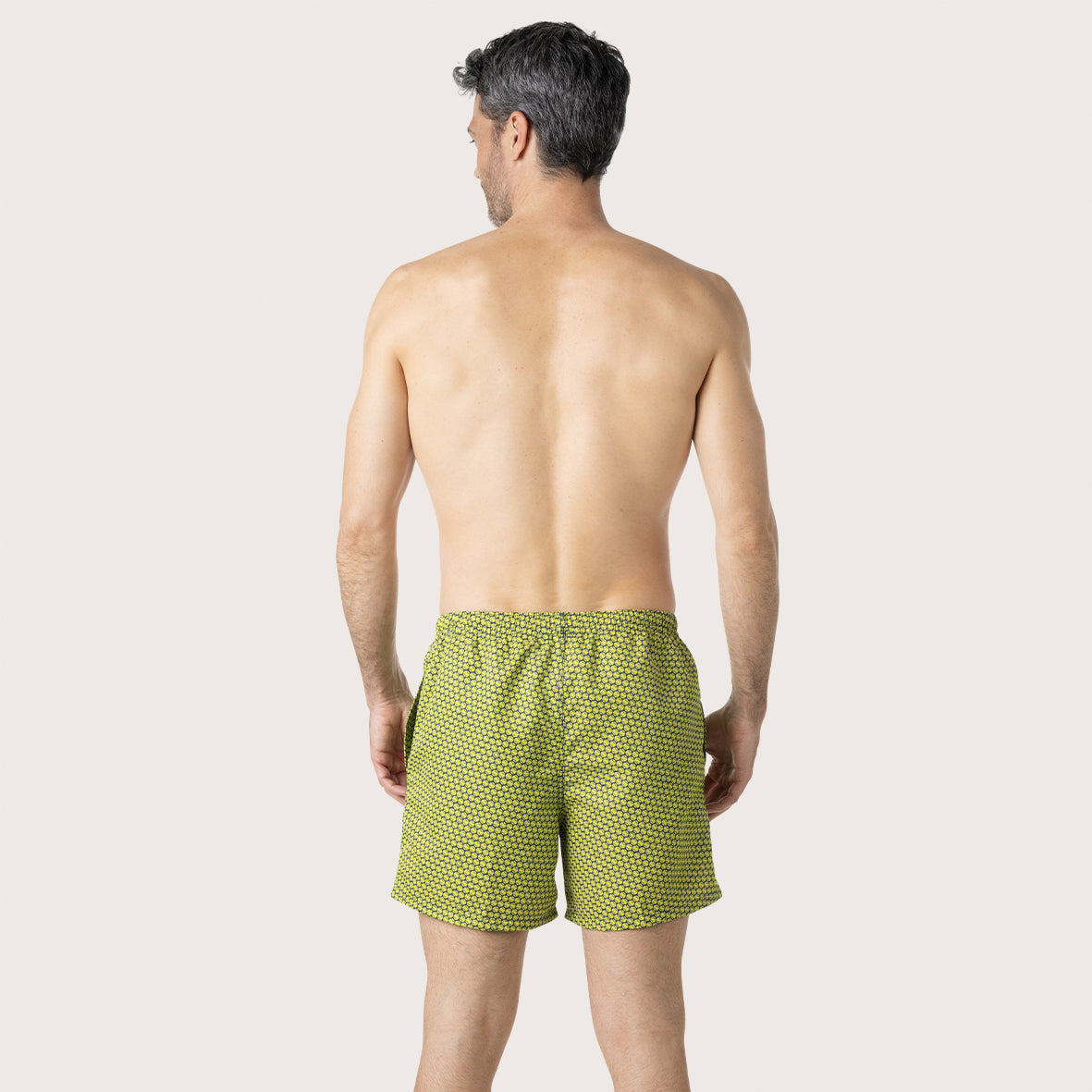 eminence-x-smileyworld-bermuda-de-bain-homme-tennis-jaune-polyester-recycl image 2