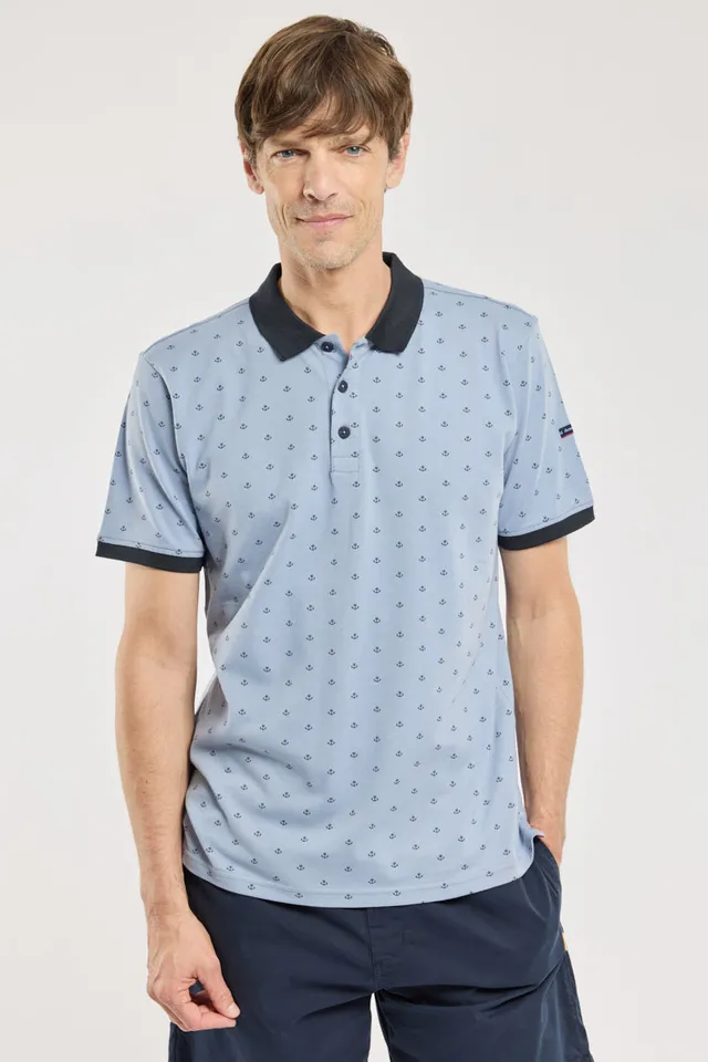 armor-lux-polo-motifs-ancres-homme-coton-piqu image 1