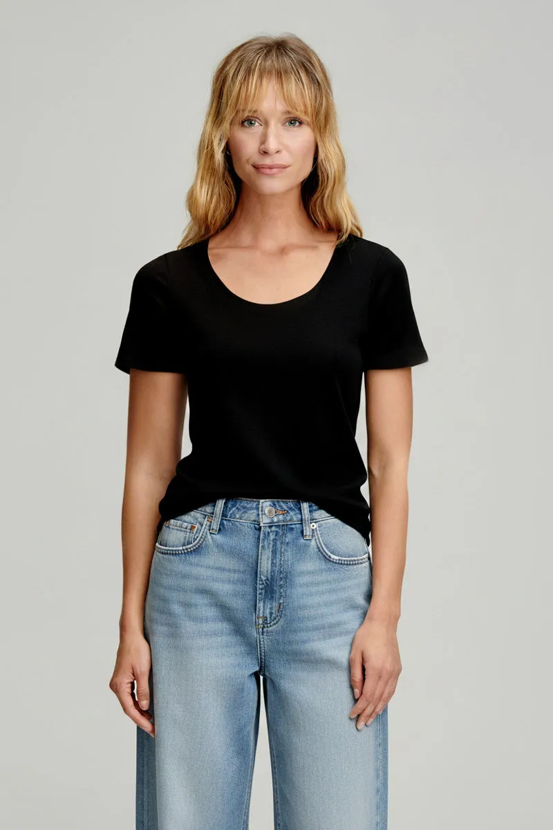 armor-lux-t-shirt-uni-femme-coton-bio-et-kapok image 1