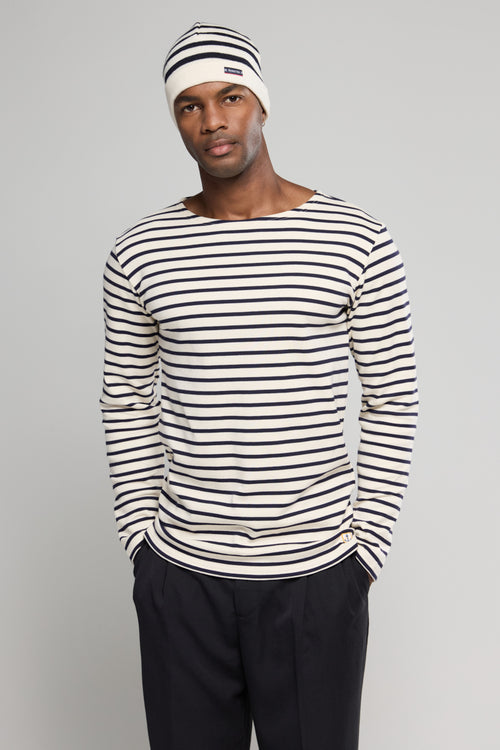 armor-lux-amiral-marini-re-homme-ray-e-coton-pais-col-bateau-2 image 2