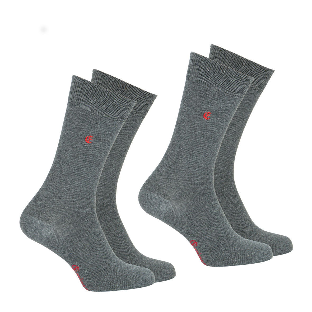 lot-de-2-paires-mi-chaussettes-homme-essentiels-coton-peign-eminence image 1