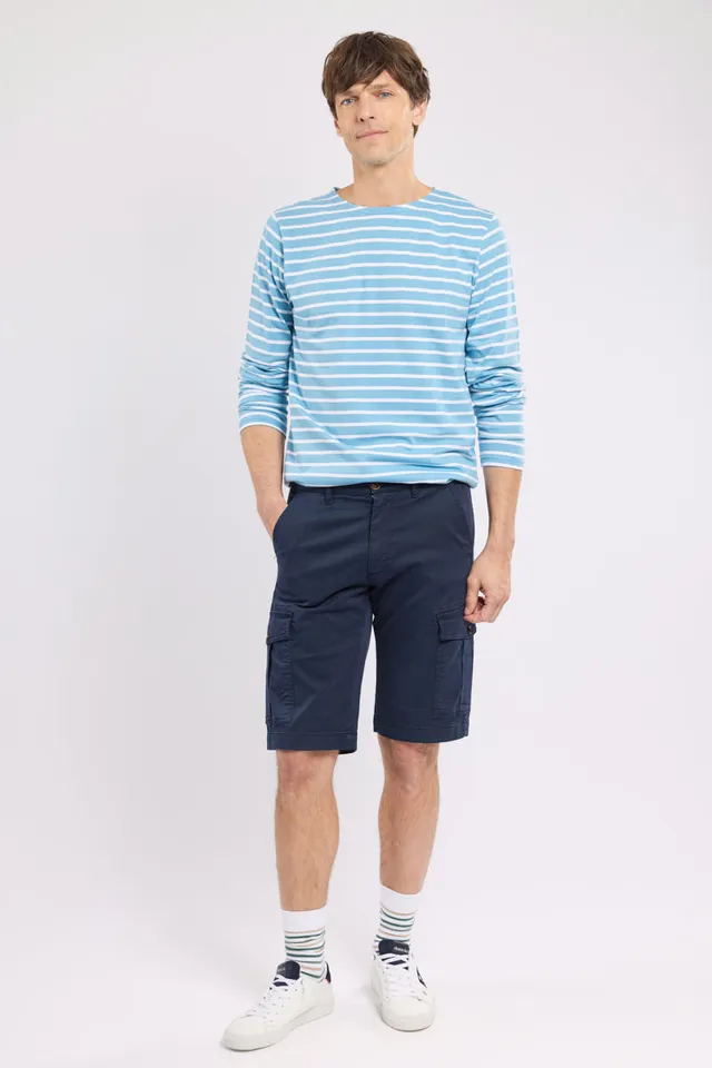 armor-lux-bermuda-cargo-homme-coton-stretch-multi-poches image 1