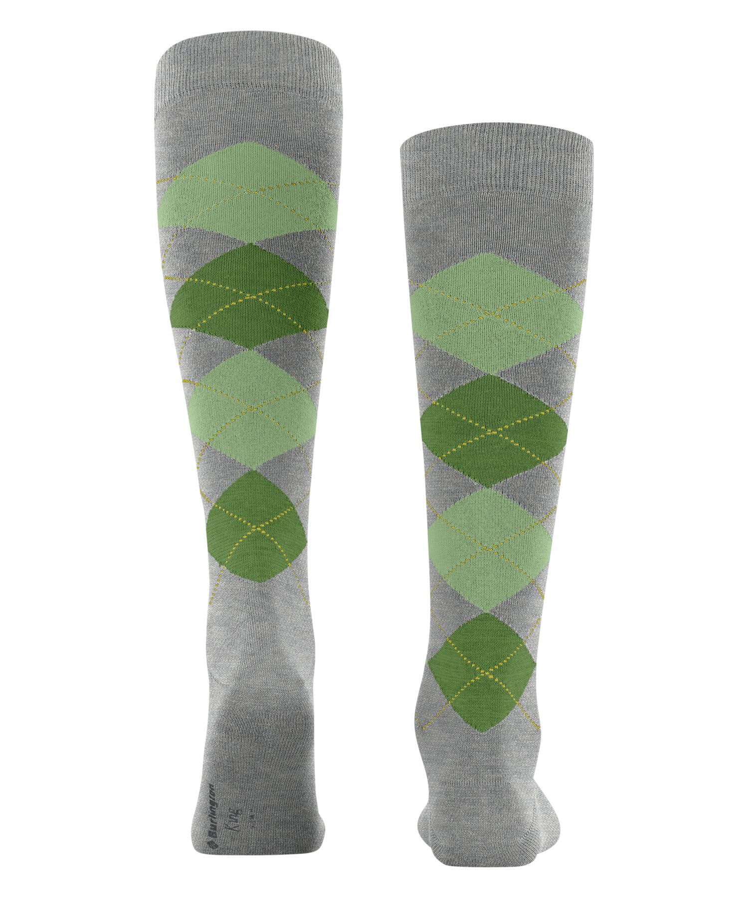 burlington-king-chaussettes-longues-homme-coton-fantaisie-gris-light-grey-3227-4 image 2