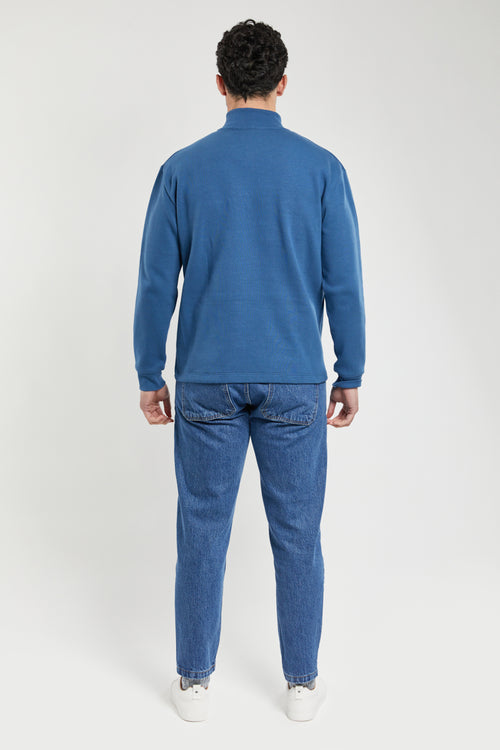 armor-lux-heritage-sweatshirt-zip-col-montant-coton-bio-homme image 4
