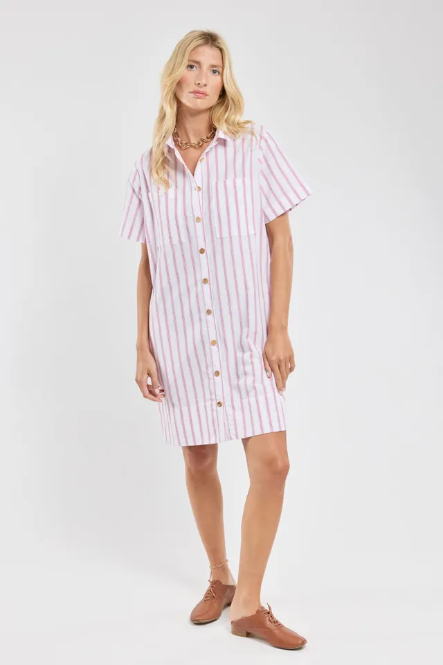 armor-lux-h-ritage-robe-chemise-ray-e-femme-coton-et-lin-2 image 1