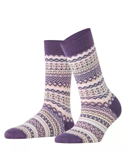 burlington-fair-isle-w-chaussettes-femme-laine-rouge-wineberry-8761-36-41 image 7