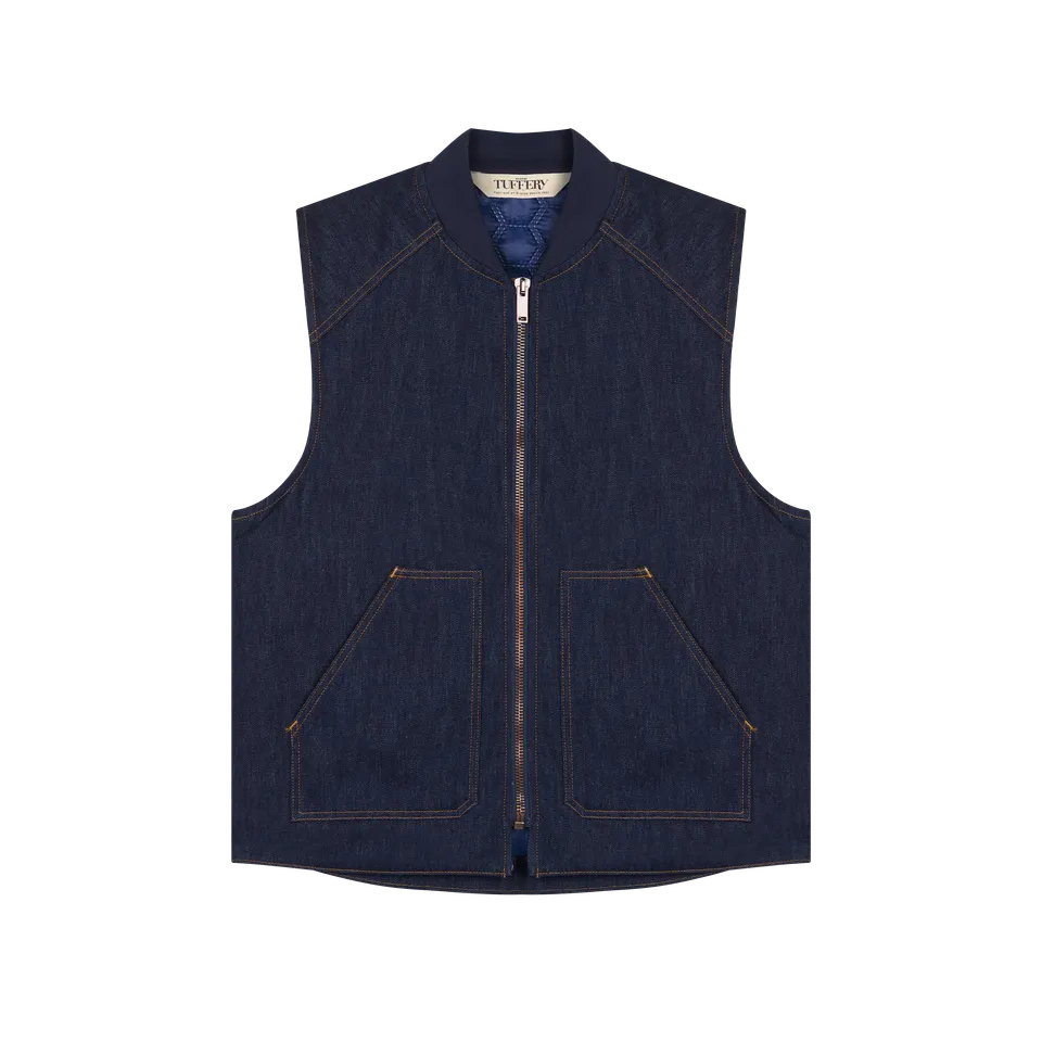 atelier-tuffery-gilet-sans-manches-homme-jean-brut-doubl-laine-fran-aise image 1