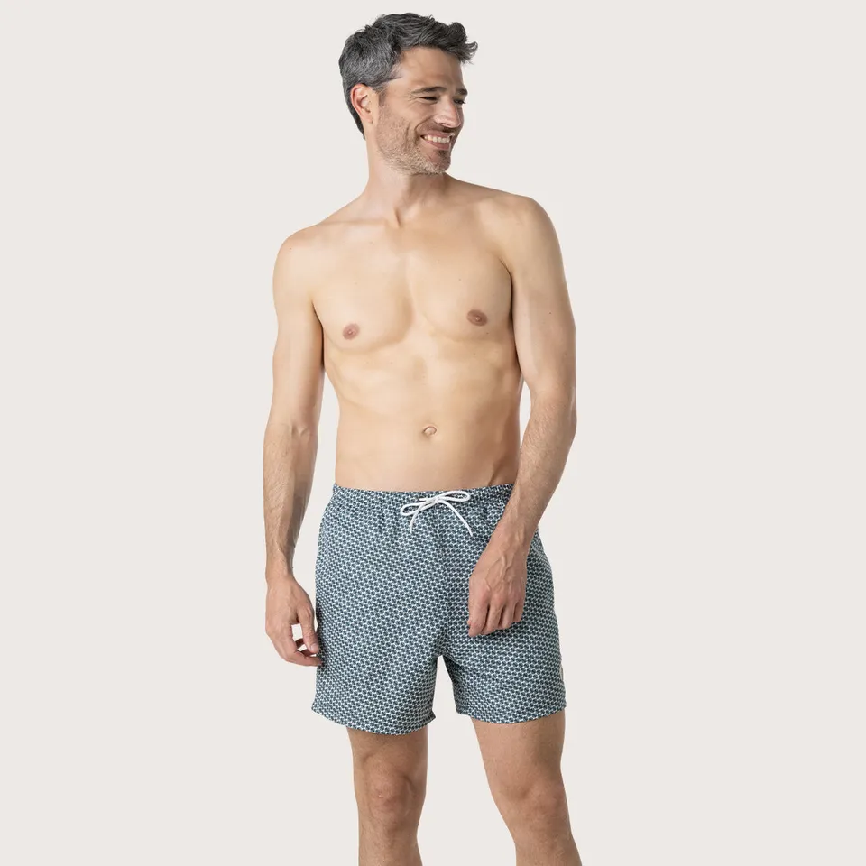 eminence-bermuda-de-bain-homme-smileyworld-bleu-tennis image 1