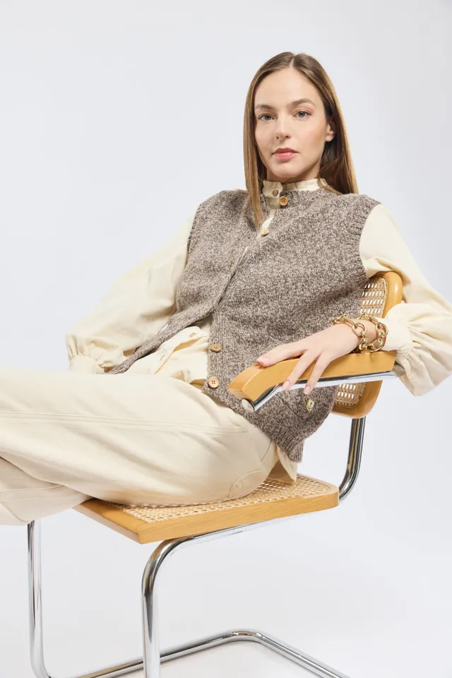 armor-lux-cardigan-sans-manche-femme-heritage-100-laine image 1