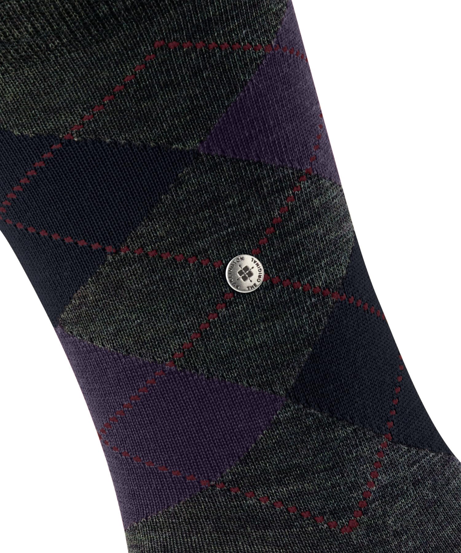 burlington-edinburgh-melange-chaussettes-homme-laine-vert-green-leaf-7271-40-46 image 4