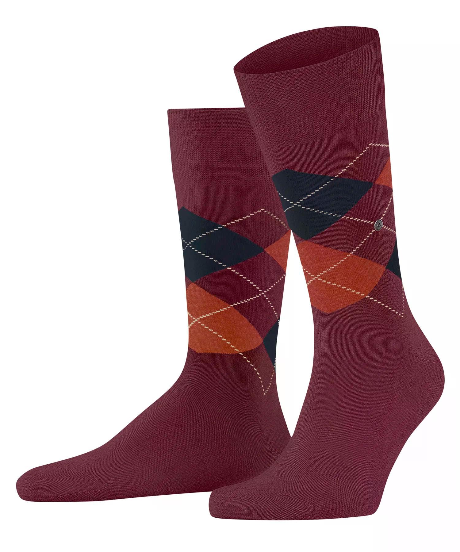 burlington-everyday-x-mas-lot-2-paires-chaussettes-homme-coton-argyle-unie image 4