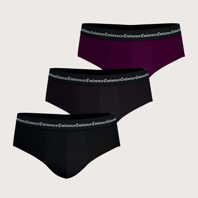 eminence-lot-de-3-slips-homme-business-print-le60-imprim-sobre image 1