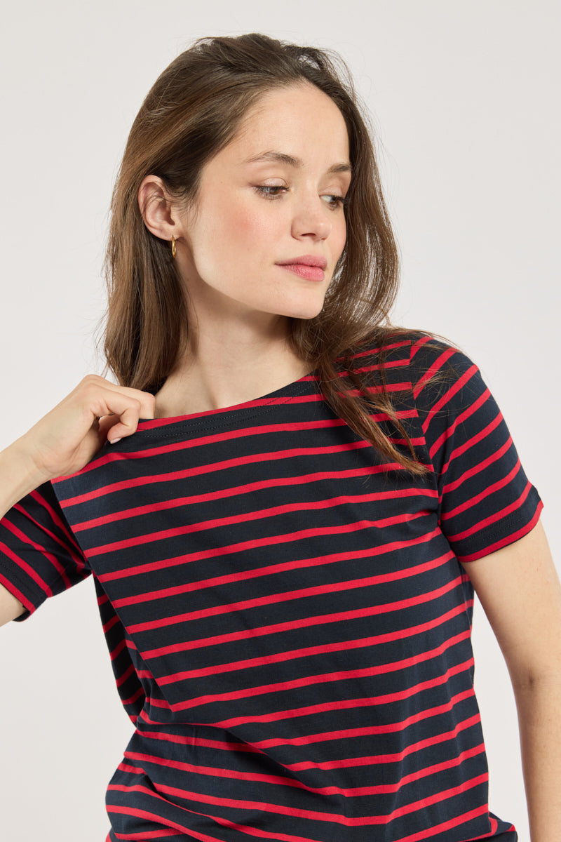 armor-lux-marini-re-h-ritage-coton-l-ger-manches-courtes-4 image 2