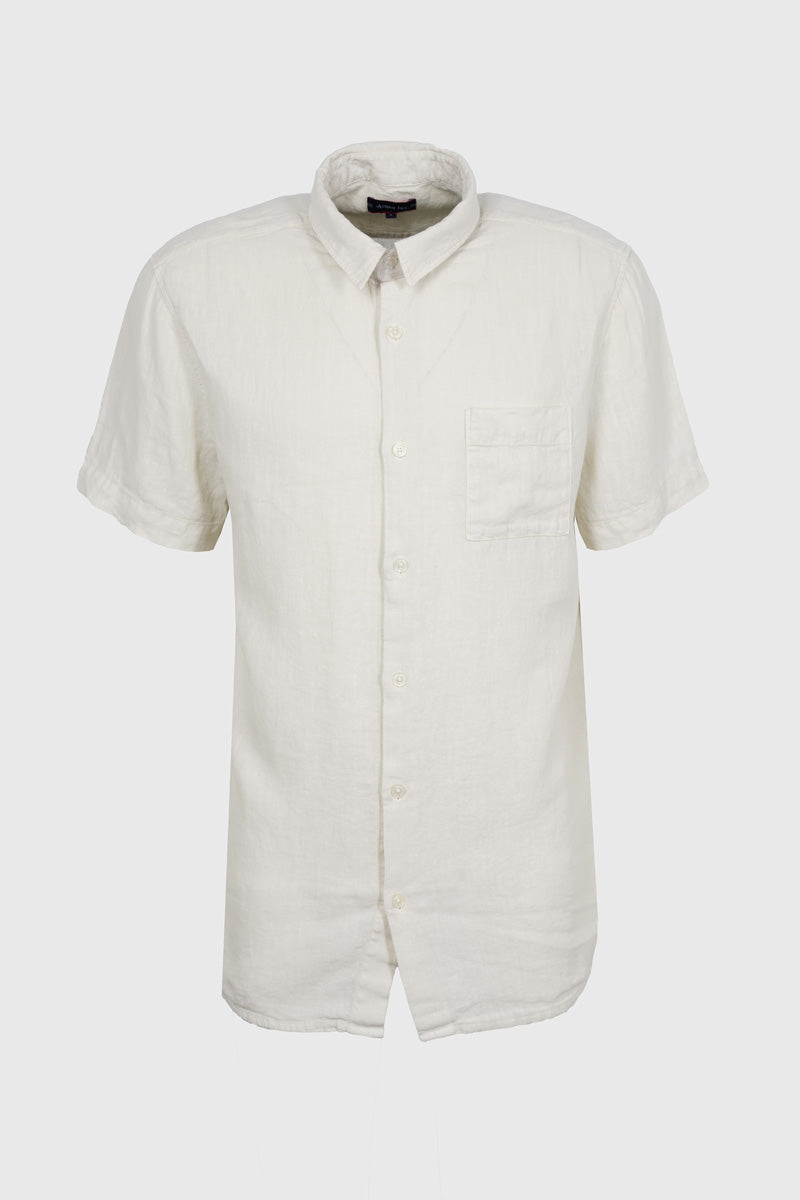 armor-lux-chemise-manches-courtes-homme-chemise-100-lin-coupe-confort image 1