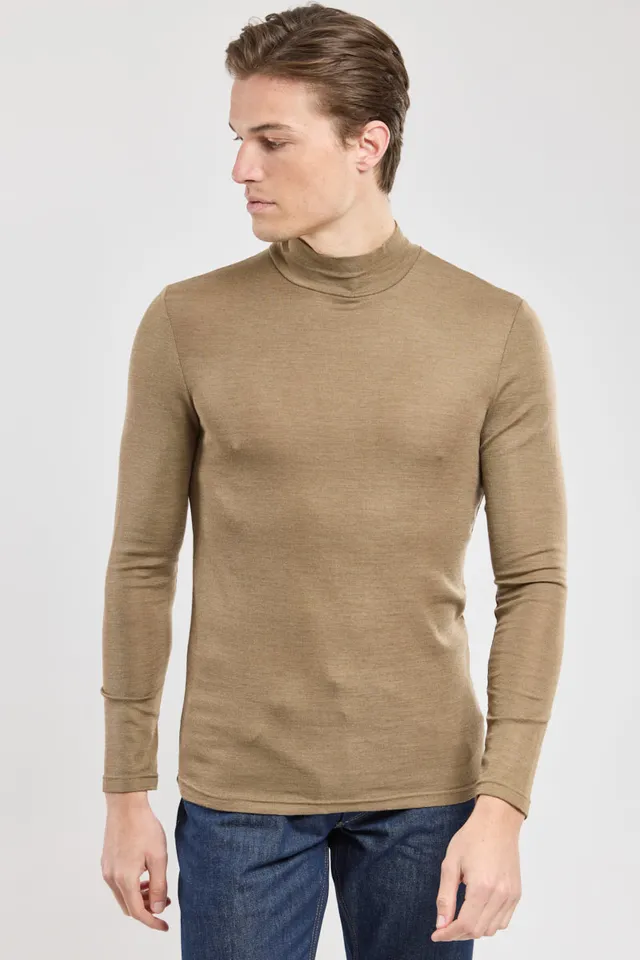 armor-lux-h-ritage-t-shirt-homme-col-haut-laine-et-soie image 1