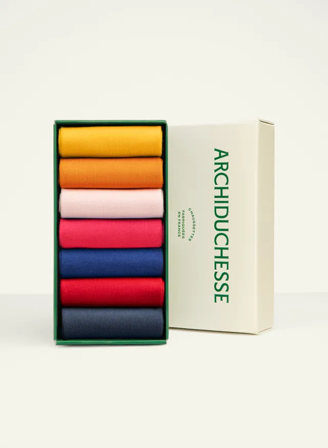 archiduchesse-semainier-coucher-de-soleil-enfant-7-chaussettes image 1