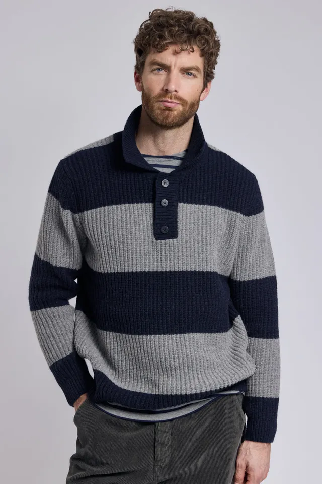 armor-lux-pull-col-polo-heritage-homme-laine image 1