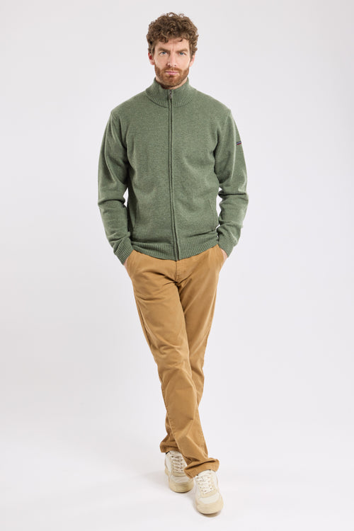 armor-lux-cardigan-zipp-homme-100-lambswool-col-montant image 4