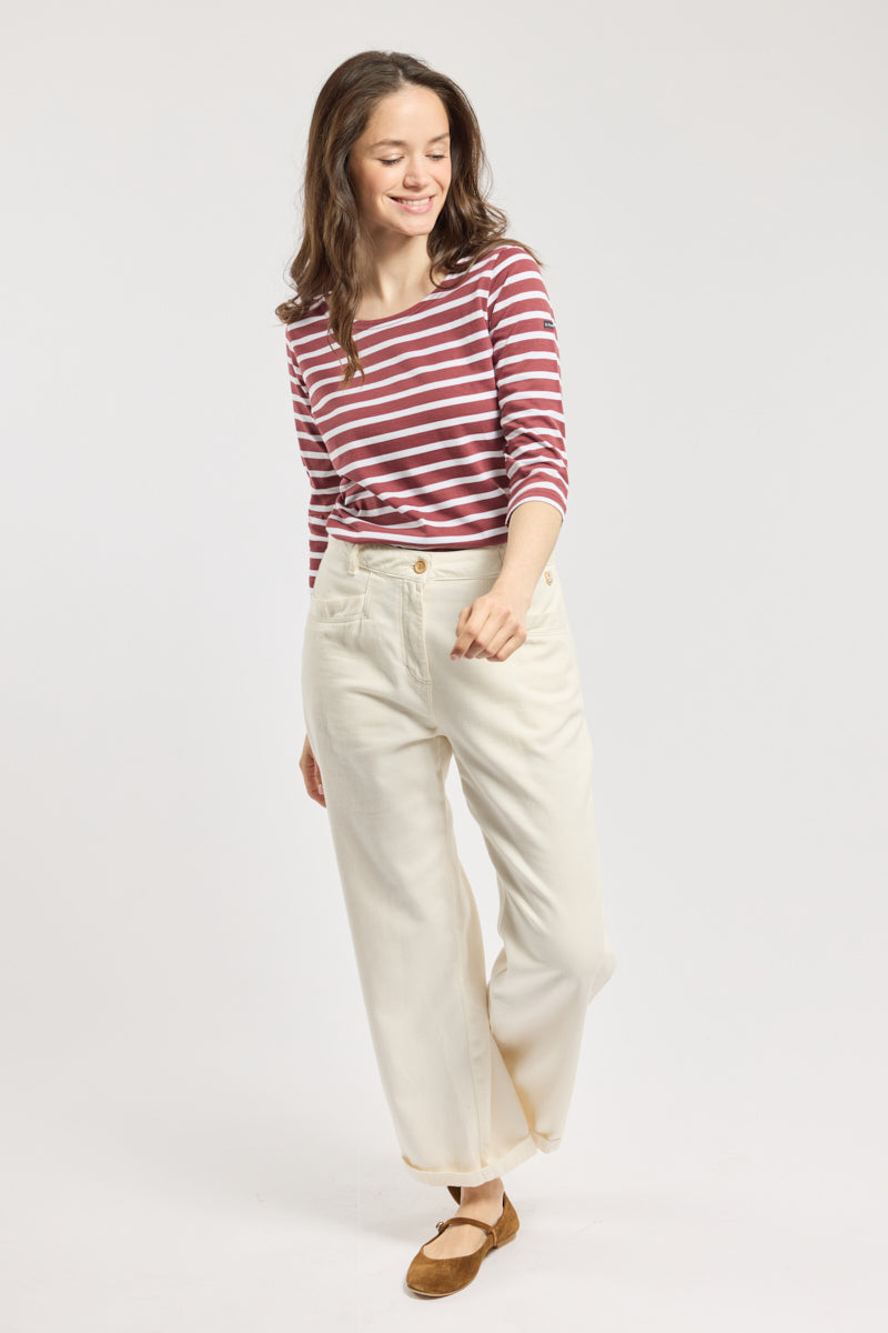 armor-lux-marini-re-amiral-femme-manches-3-4-coton-lourd image 3