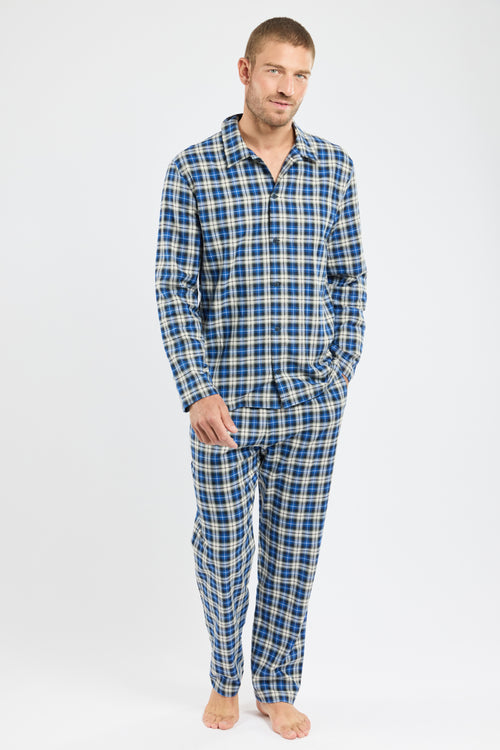 armor-lux-pyjama-carreaux-coton-homme-manches-longues image 2