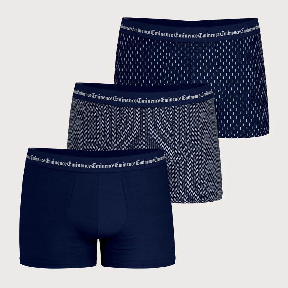 eminence-lot-de-3-boxers-homme-business-print-stretch image 1